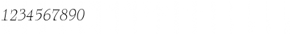 Download a_RomanusCps Italic Font Numeric Preview