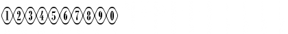 Download a_RombyRndOtl Regular Font Numeric Preview