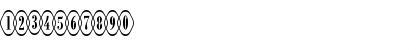 Download a_RombyRndOtlOvl Regular Font Numeric Preview