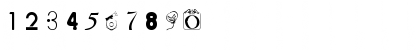 Download 50 Fonts 2 Regular Font Numeric Preview