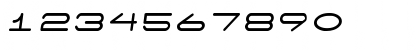 Download 7 days oblique Regular Font Numeric Preview