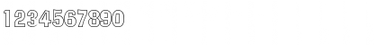Download AdLibOutline Regular Font Numeric Preview