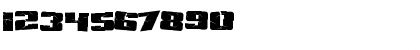 Download Aftershock Debris Regular Font Numeric Preview