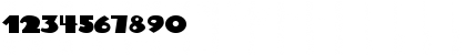 Download BlueMoon Regular Font Numeric Preview