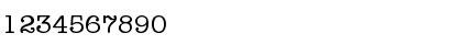 Download AmericanTypewriter-Light Regular Font Numeric Preview