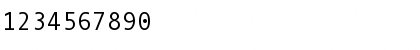 Download Andale Mono Regular Font Numeric Preview