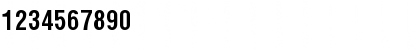 Download ArenaCondensed Bold Font Numeric Preview