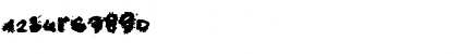 Download BlueTrash Regular Font Numeric Preview