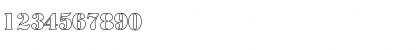 Download Army Hollow Regular Font Numeric Preview