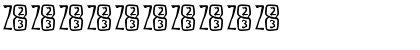 Download Zone23_Asunder Z23 Font Numeric Preview