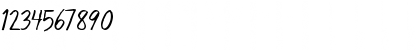 Download Blunt blunt Font Numeric Preview