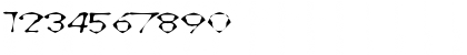 Download AwlScrawl Regular Font Numeric Preview