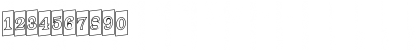 Download a_TrianglerCmOtlUp Regular Font Numeric Preview