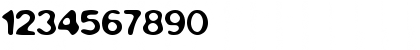 Download Blurfont Regular Font Numeric Preview