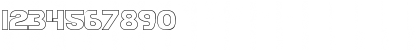 Download Bamf Outline Outline Font Numeric Preview