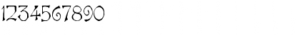 Download Bard Regular Font Numeric Preview