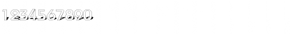 Download Baudot Shadow DB Normal Font Numeric Preview