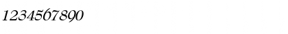 Download Bernadette Bold Italic Font Numeric Preview