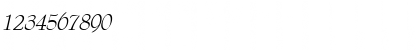 Download Bernadette Italic Font Numeric Preview