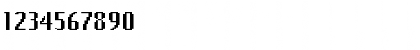 Download BitmapWide Regular Font Numeric Preview