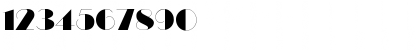 Download Black Tie Display SSi Regular Font Numeric Preview