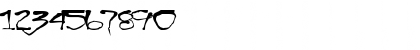 Download Blottooo Regular Font Numeric Preview