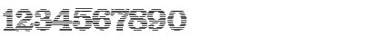 Download Blue lines Regular Font Numeric Preview