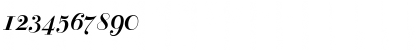 Download BodoniClassic BoldItalic Font Numeric Preview