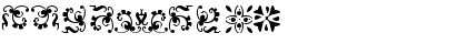 Download Borderbats-Fleur Regular Font Numeric Preview
