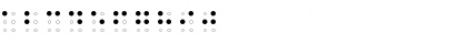 Download Braille AOE Regular Font Numeric Preview