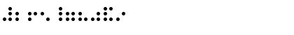 Download Braille Regular Font Numeric Preview