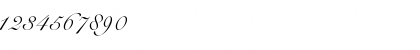 Download Bravo Script SSi Regular Font Numeric Preview