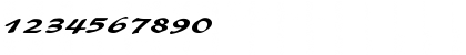 Download BrushFlashExpanded Regular Font Numeric Preview