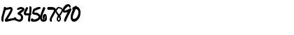Download BudHand Bold Font Numeric Preview