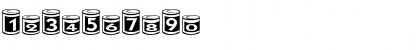 Download CanGoods Regular Font Numeric Preview