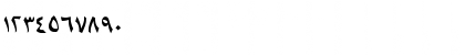 Download Boahmed Alhour Regular Font Numeric Preview