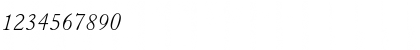 Download CaslonOldFace BT Italic Font Numeric Preview