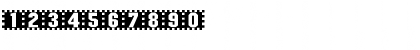 Download Checkers Regular Font Numeric Preview