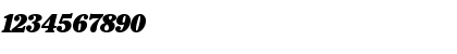 Download Cheltenham-BlackItalic Regular Font Numeric Preview