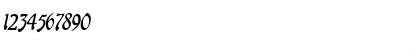 Download Cheshire Italic Font Numeric Preview