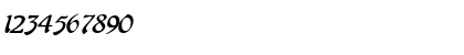Download CheshireBroad Italic Font Numeric Preview