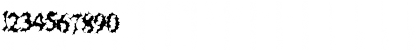Download Chewed Straw Regular Font Numeric Preview