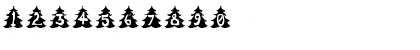 Download Christmas Tree Regular Font Numeric Preview