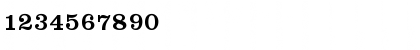 Download ClarendonTMed Regular Font Numeric Preview