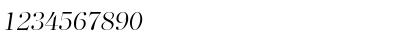 Download ClearfaceLH Italic Font Numeric Preview