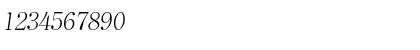 Download ClearlyRomanLight kursiv Font Numeric Preview