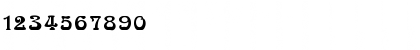 Download Bocklin Regular Font Numeric Preview