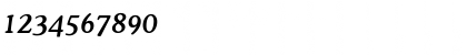 Download Cooper Md BT Medium Italic Font Numeric Preview