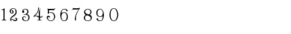 Download Cordella-Roman Regular Font Numeric Preview