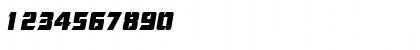 Download Cornered Italic Font Numeric Preview